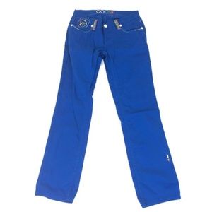 Coogi Jeans Women's Bright Blue Straight Leg Jeans size 12